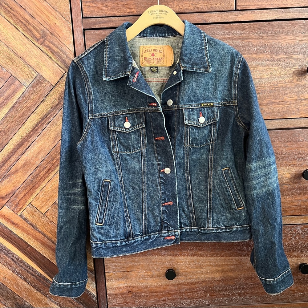 Vintage Lucky Brand Oversized Denim Jacket